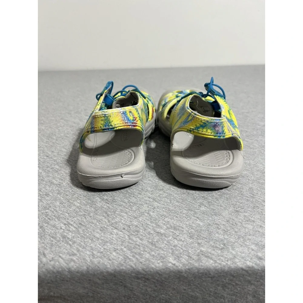 Keen Newport H2 Shoes Womens Size 4 Yellow Blue Tie Dye Water Sandals Outdoor‎
